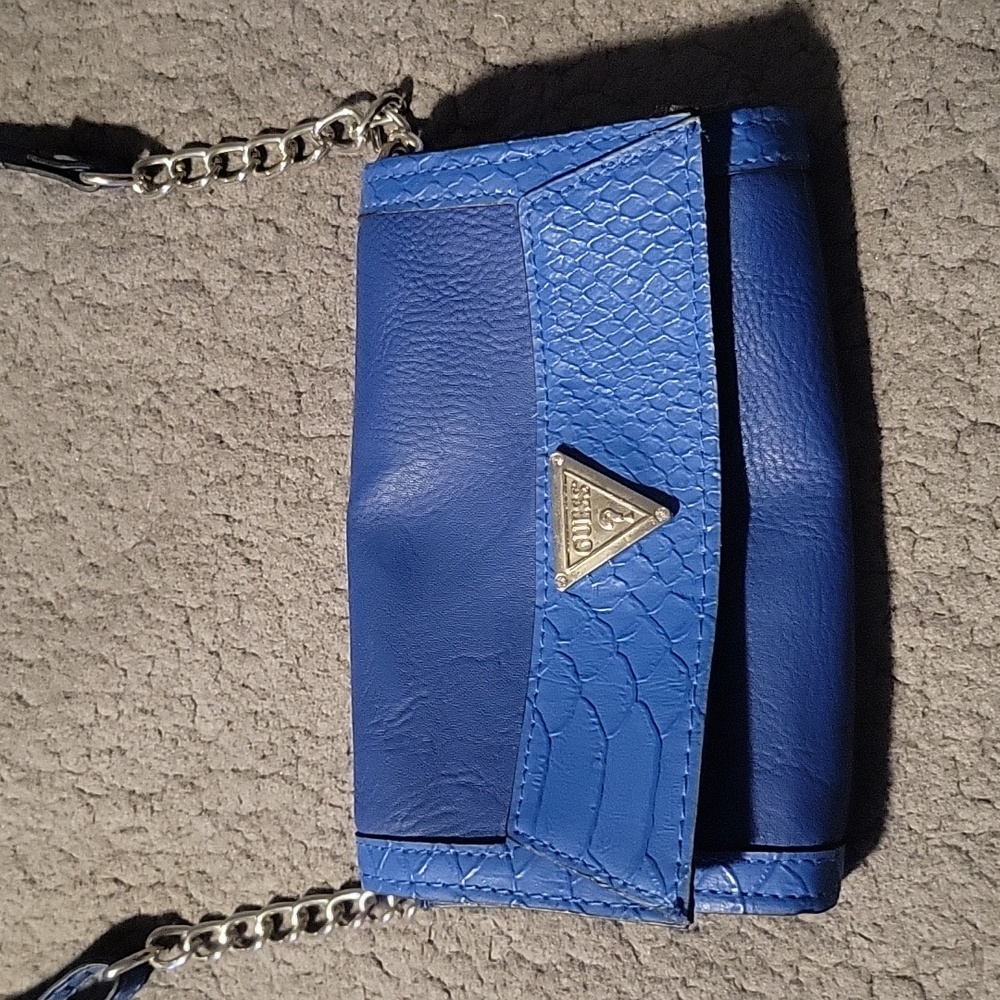 Guess blue purse